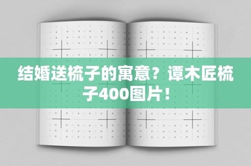 结婚送梳子的寓意？谭木匠梳子400图片！