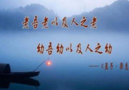 老吾老以及人之老的下一句是什么经典名句完整版