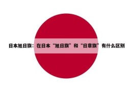 旭日旗和太阳旗的区别